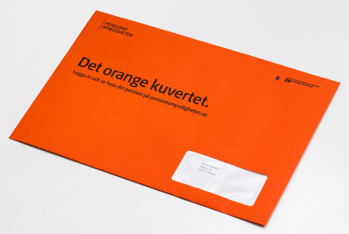 Snart kommer ett orange kuvert