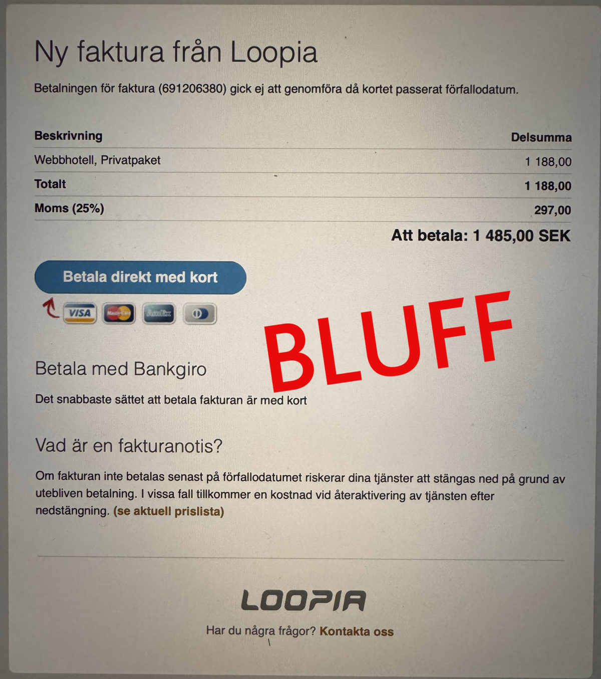 Ständigt nya bluff-företag