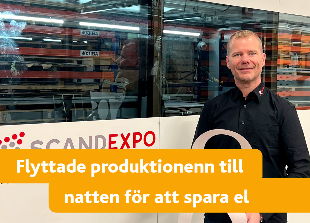 Nattarbete en given lösning för Scandexpo