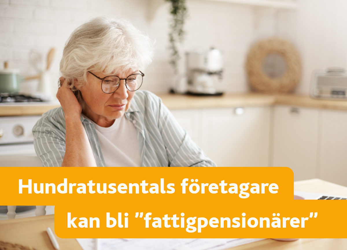 Småföretagare måste inkluderas i pensionstryggheten