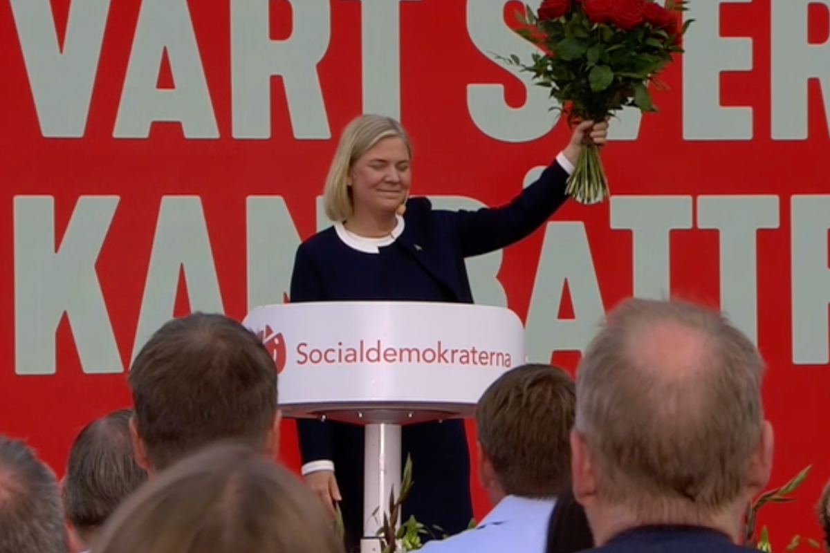 Magdalena Andersson talar om värderingar i Almedalen