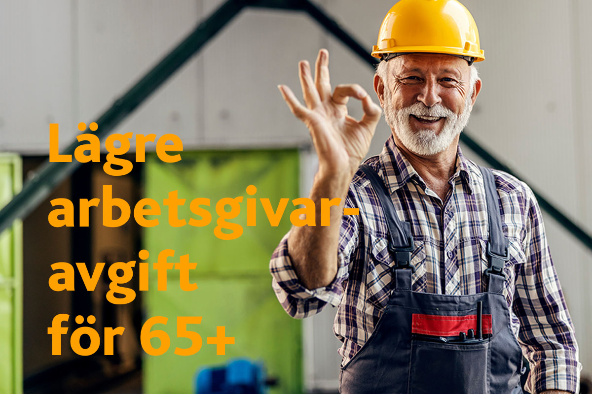 Rabatt på arbetsgivaravgiften för 65+