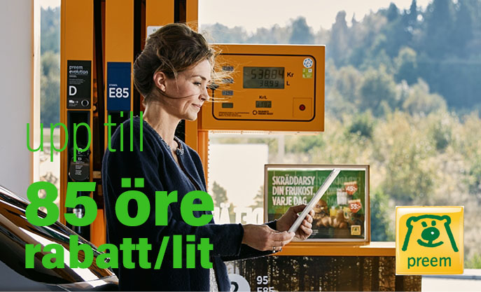 Ännu bättre bränslerabatt hos Preem för våra medlemmar!