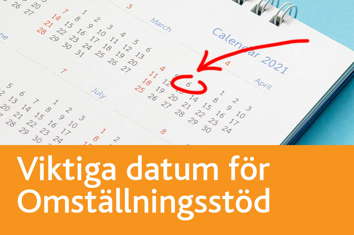 Ansökan för omställningsstöd mars -april öppnar snart
