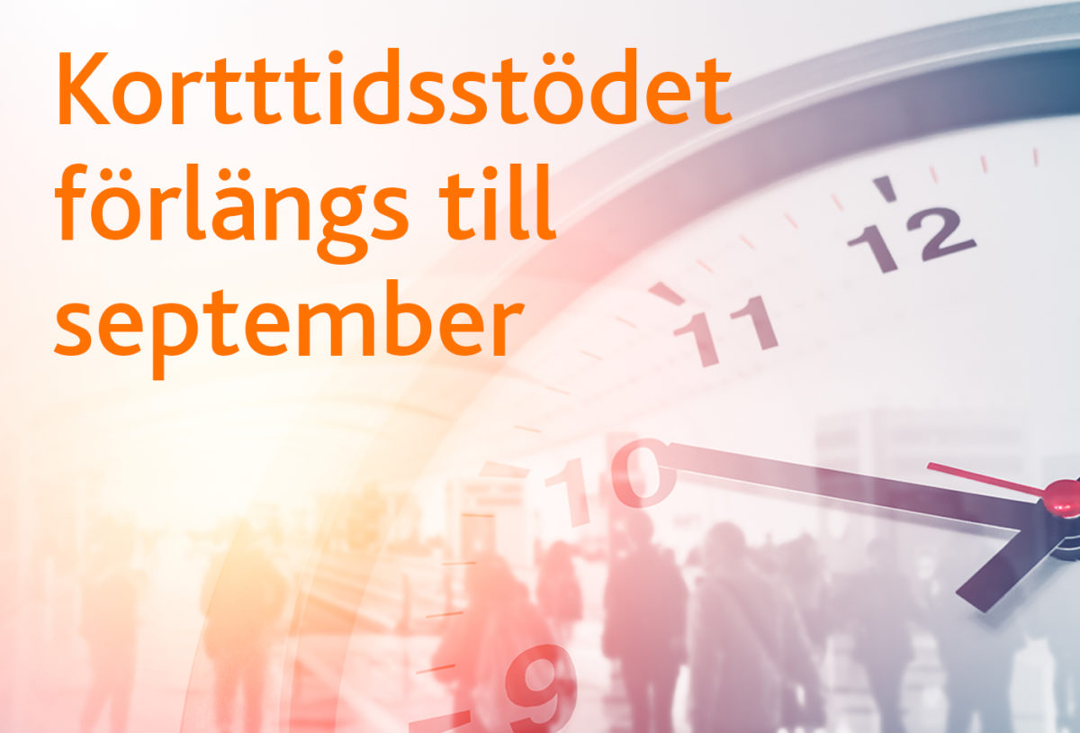 Korttidsstödet förlängs till 30 september