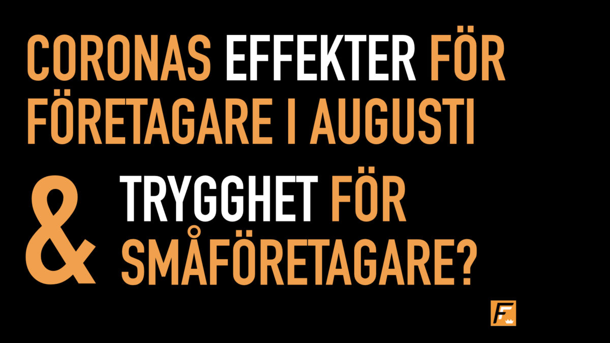 Hur trygg är en småföretagare i vardagen?