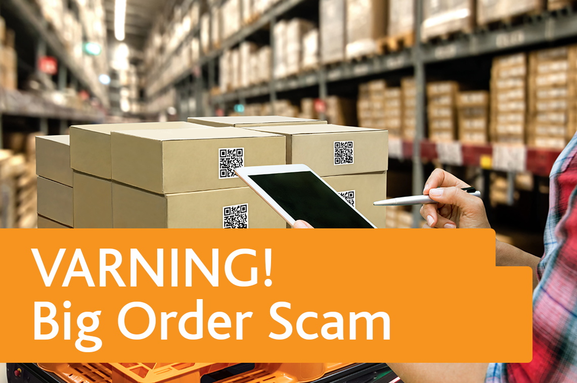 VARNING! för Big Order Scam